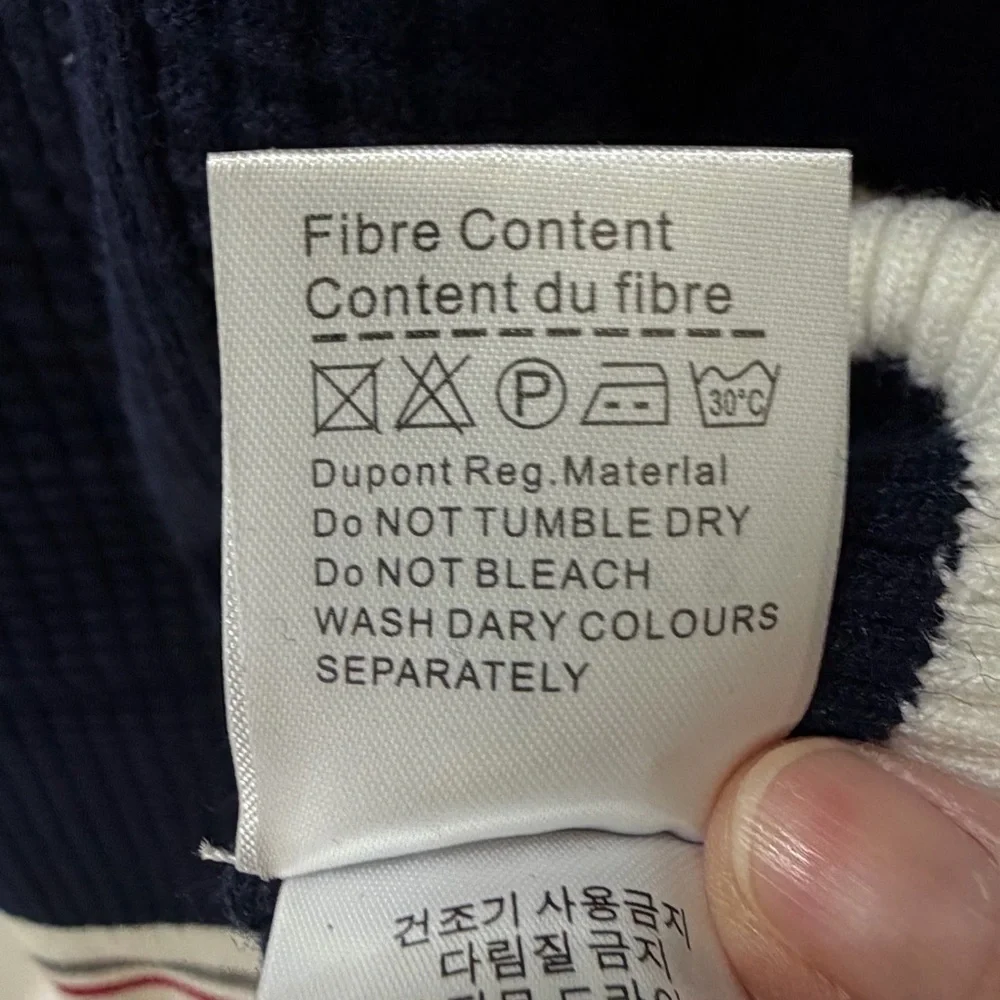 MONCLER Gamme Bleu Navy Crew Neck Sweater XL - Picture 6 of 8